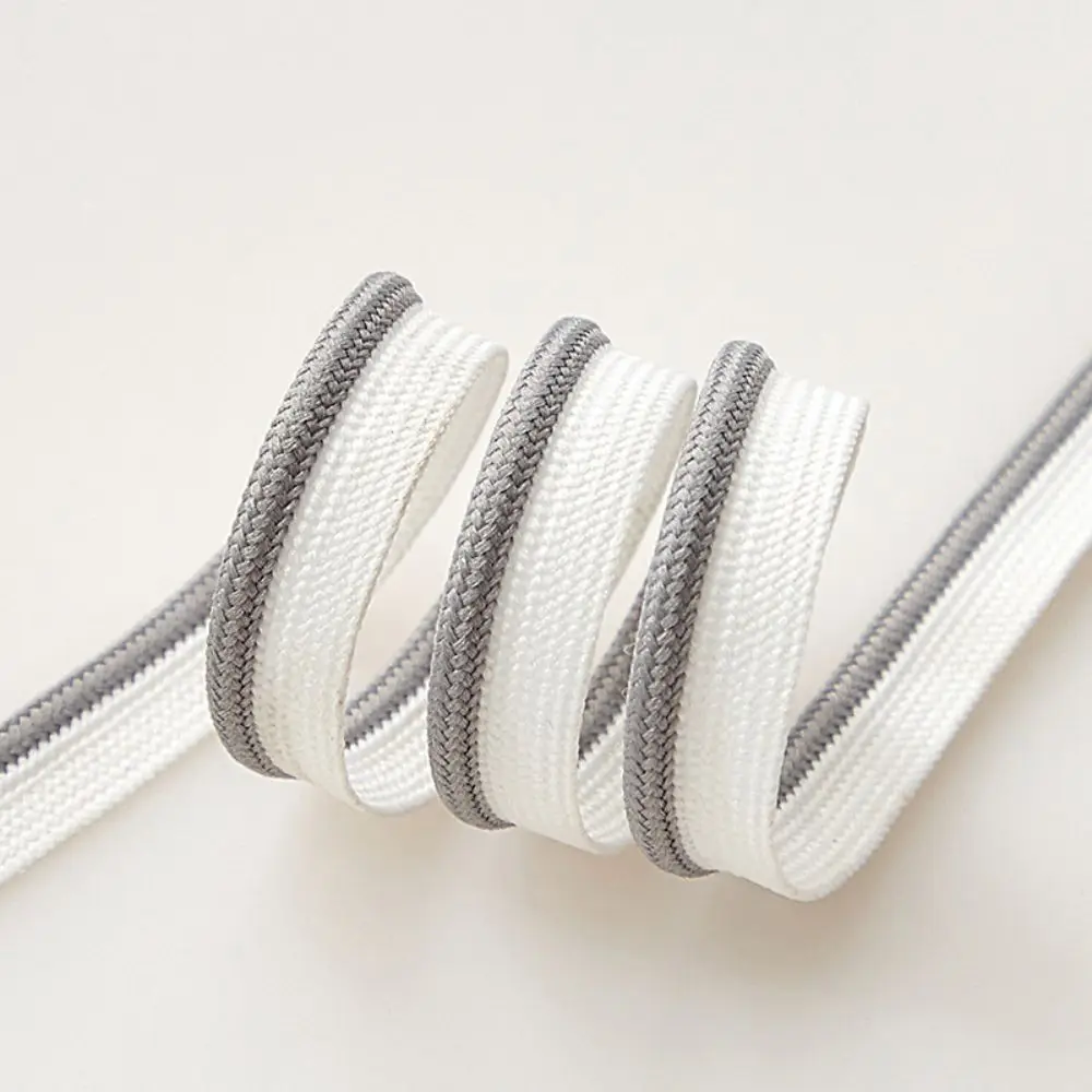 Wholesale 10mm Decorative Bias Piping Tape Polyester Webbing Piping Cord For Sewing Home Textile Clothes