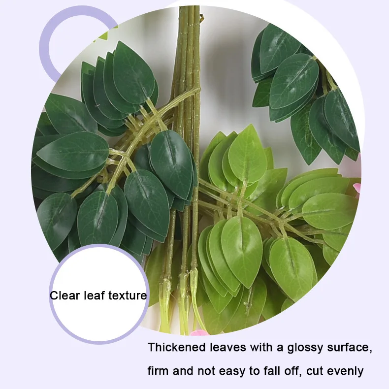 Senmasine silk vines garlands purple wholesale wisteria flowers for home wedding office garden hanging decoration