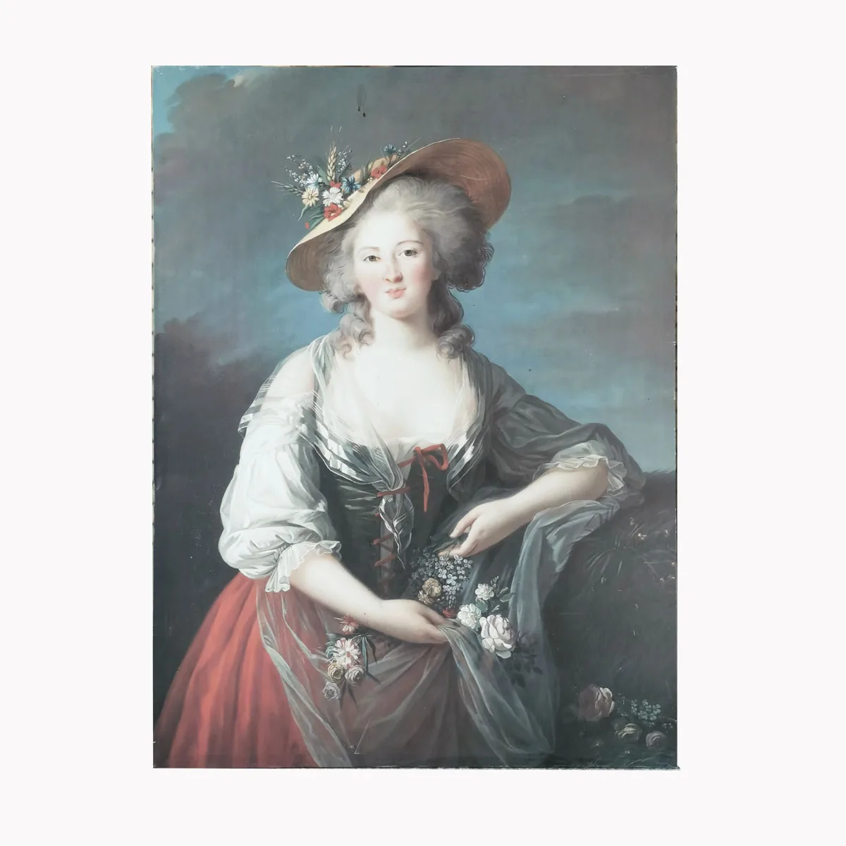 Большой размер 35x47 дюймов ручная роспись Настенный декор искусство красивой женщины холст настенные украшения для гостиной