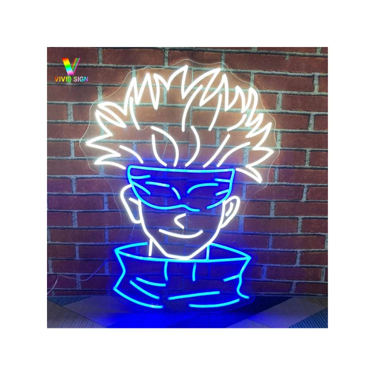 Wholesale led lighting custom flexible neon lamp acrylic open caractor led light with bedroom