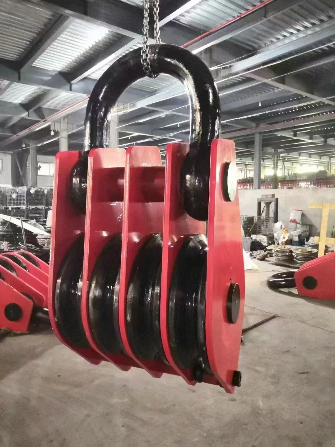 High Quality 10TONS Wire Rope Pulley Block with Bearing for Lifting Heavy Objects