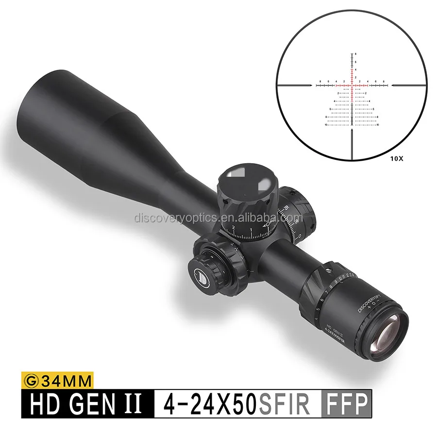 DiscoveryOPTICS 4-24X50 long distance 34mm Tube scope sight mighty sight scope for HD-GEN2 4-24X50SFIR outdoor sports training