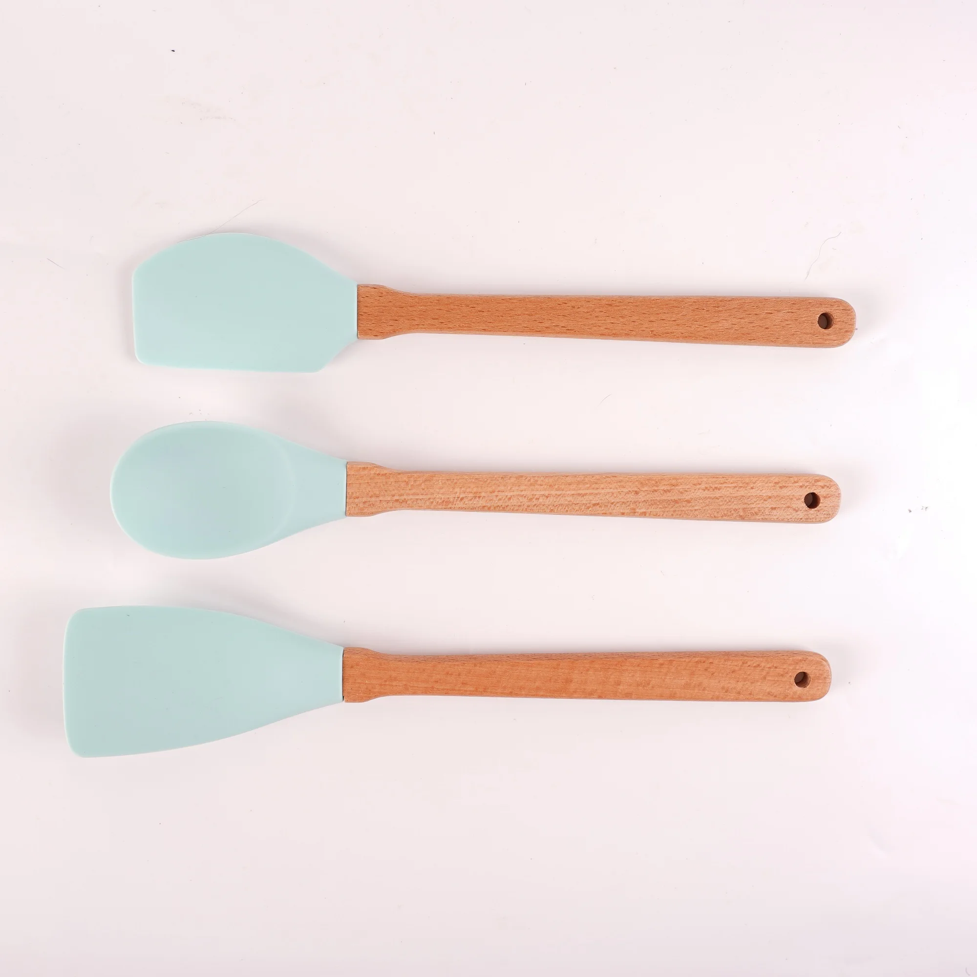 3 Kitchen Utensil Silicone Heat-resistant Non-stick Kitchen Accessory Set Cooking Tool Turner Whisk Spoon Brush Ladle