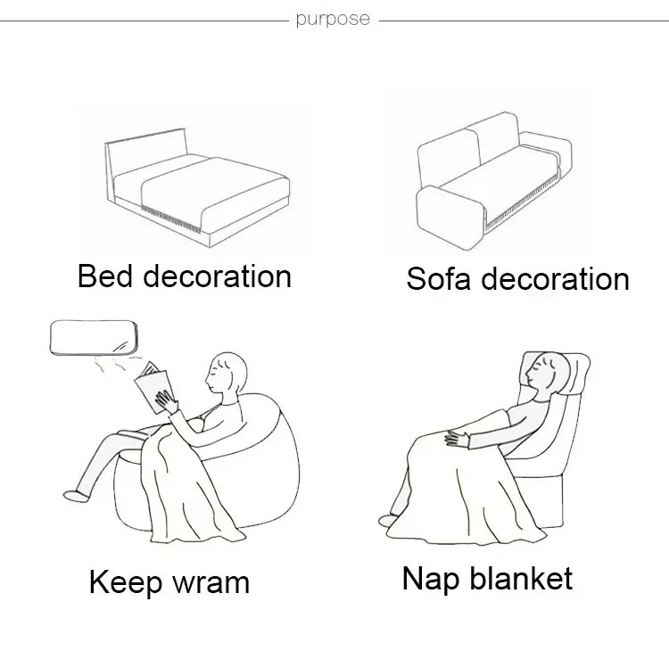 Customization Soft Solid Color Home Decor Woven Plaid Summer Cool Muslin 100% Cotton Gauze Waffle Throw Blankets