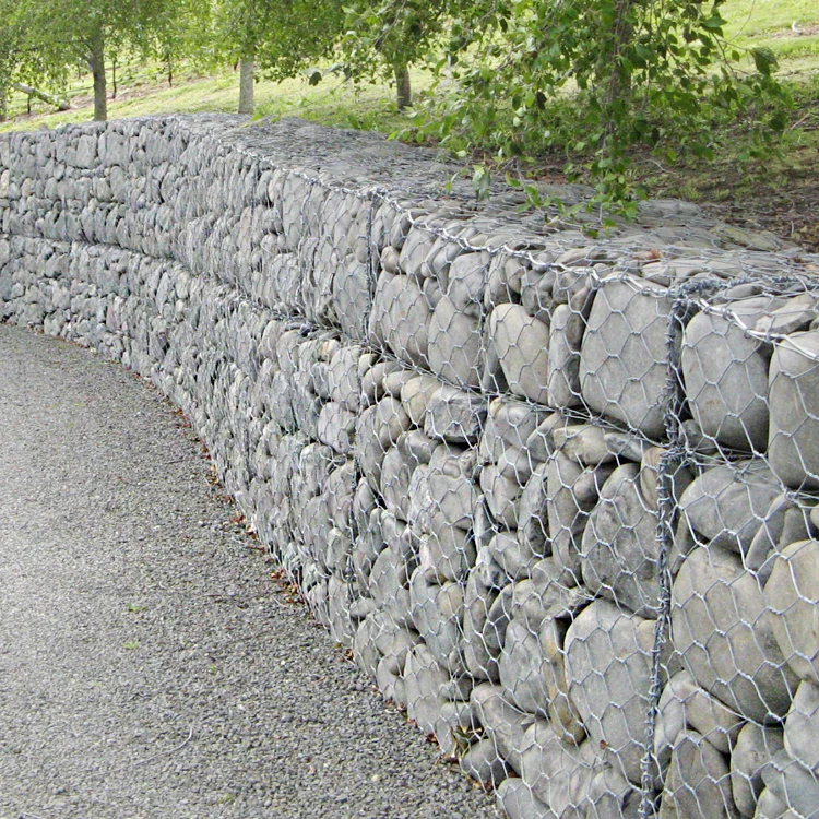 Woven Mesh Galvanized Wire Mesh Gabion/Woven Gabion Mesh