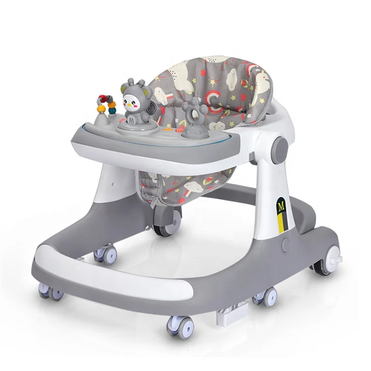 NEW Design Folding Baby Walker Sit-To-Stand Learning Walker Kids Multifunctional Baby Push Walker 4 In 1