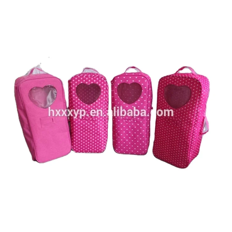 Doll Case for 18-inch doll kids  Storage Travel Carrier Suitcase Great Fit for American my  Girls Doll