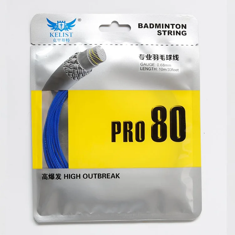 
Japan Material Custom High Outbreak Nylon Badminton String for Badminton Rackets 