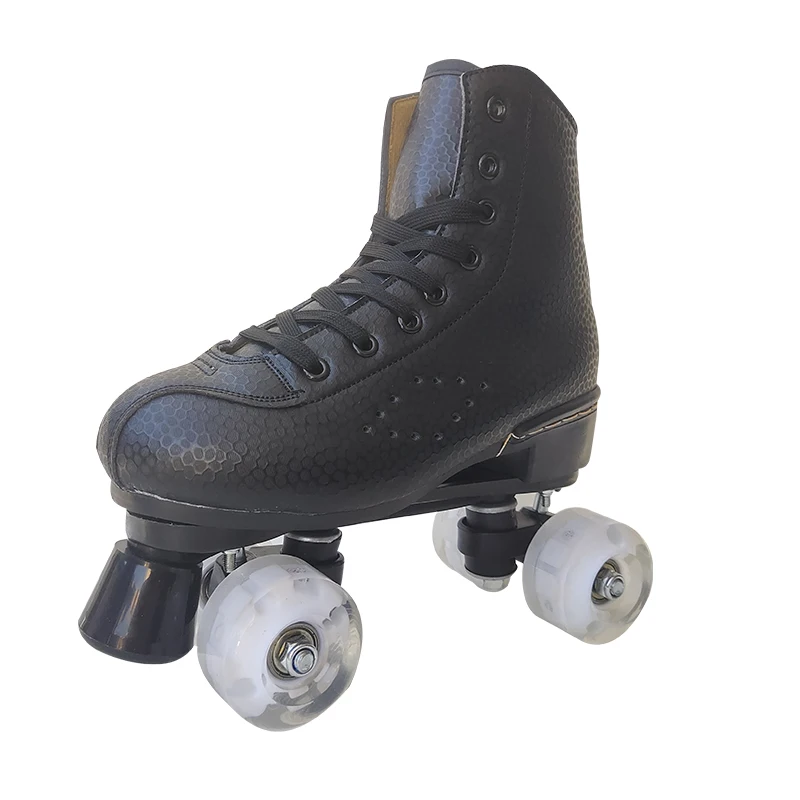 
2021 New Multicolor Traditional Artificial Leather Shoes Double Row Roller Skates 