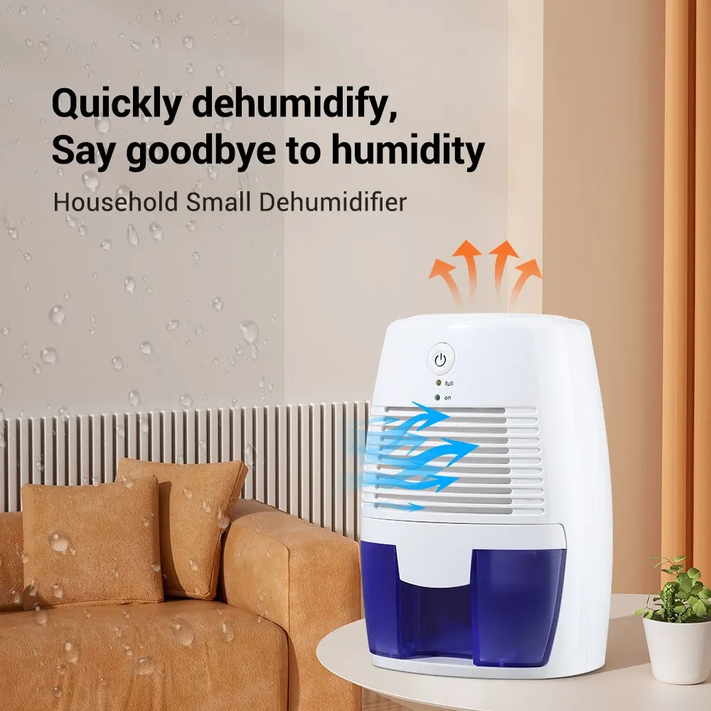 500ml Home Dehumidifier Mini Small Air Purifier Electric White Smart Dehumidifier