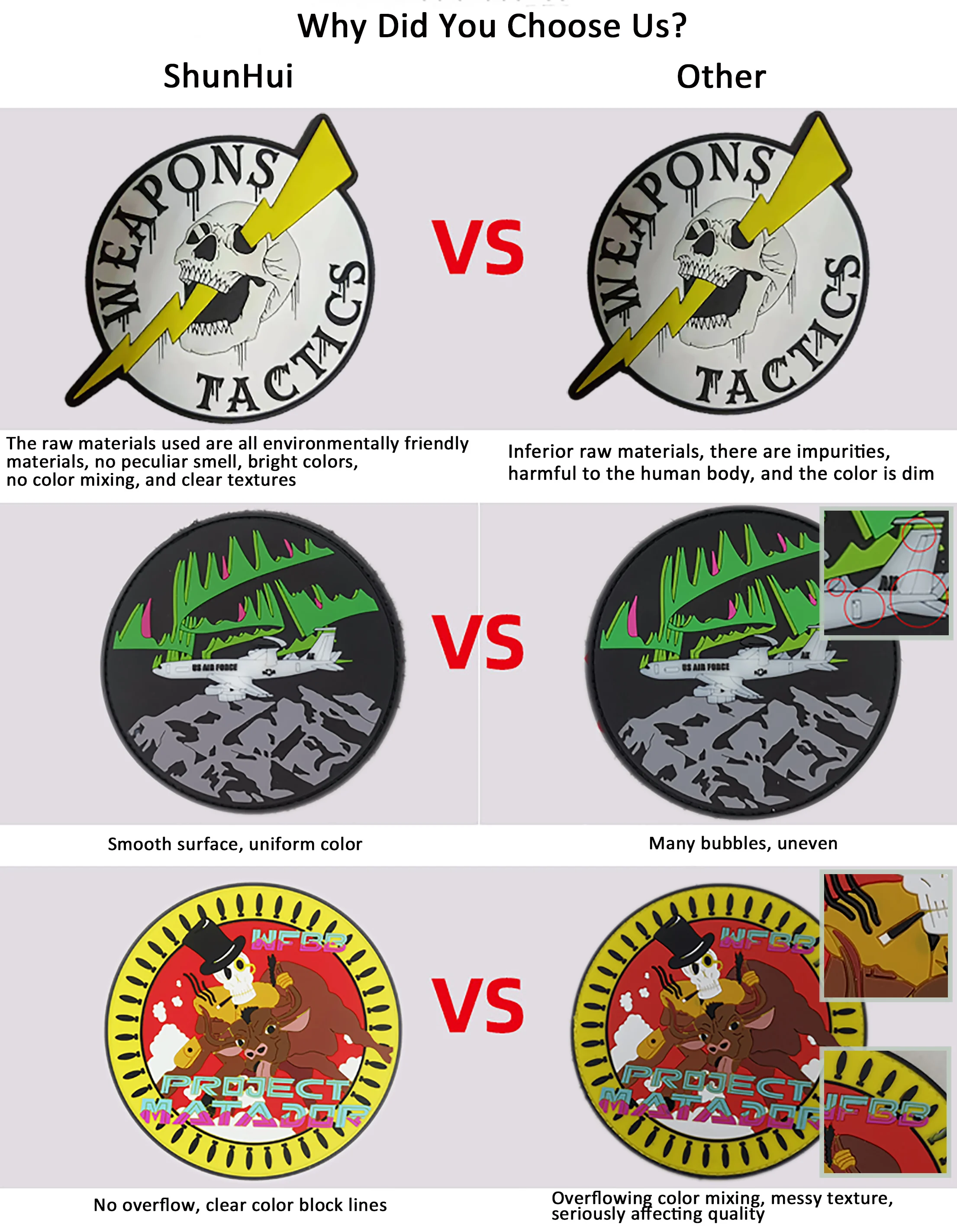 Oem Free Design Rubber Patch Logo Custom Embossed Rubber Badge Soft Pvc Patch Iron On 3d Pvc Rubber Patches