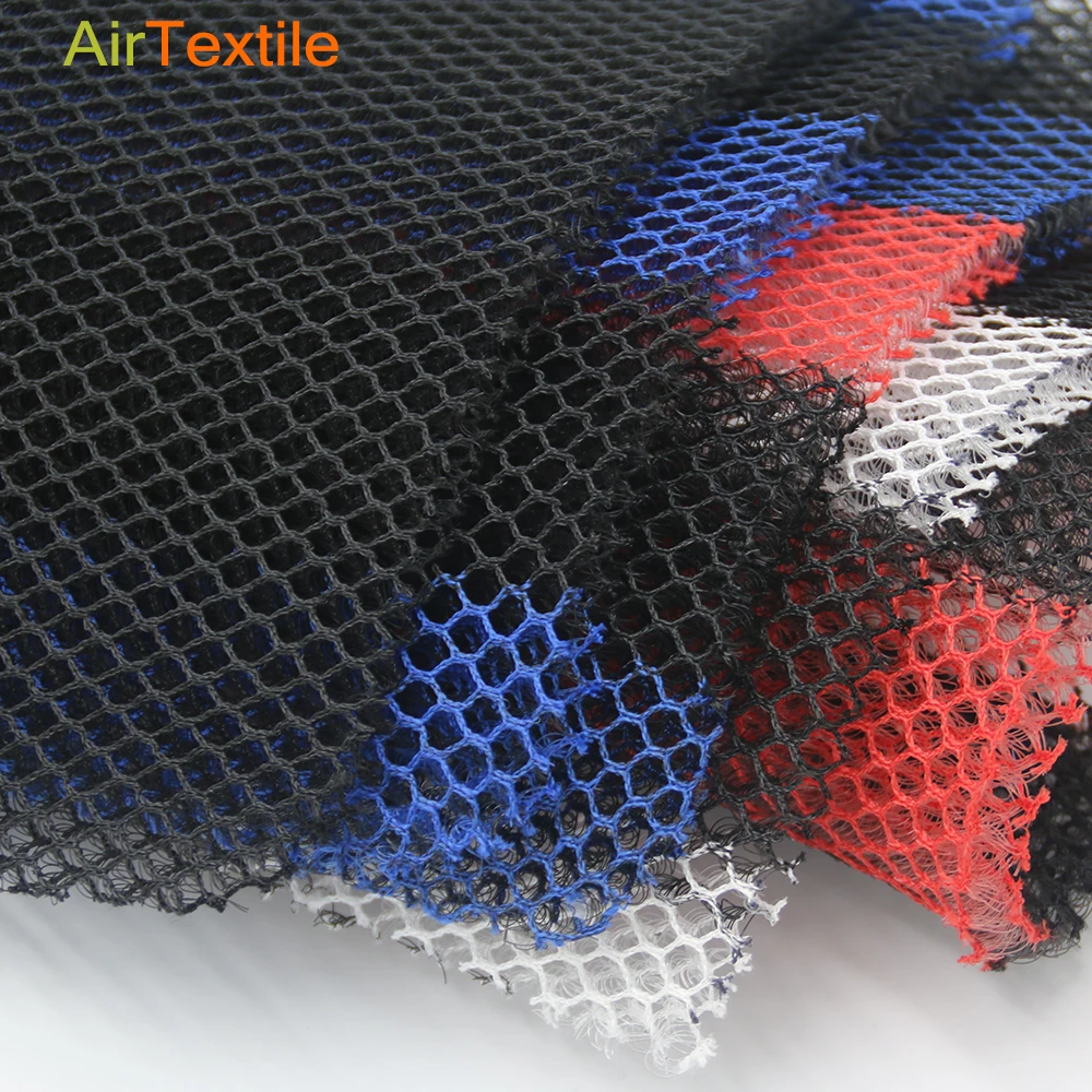Honeycomb 3d mesh fabric for motorcycle safety helmet