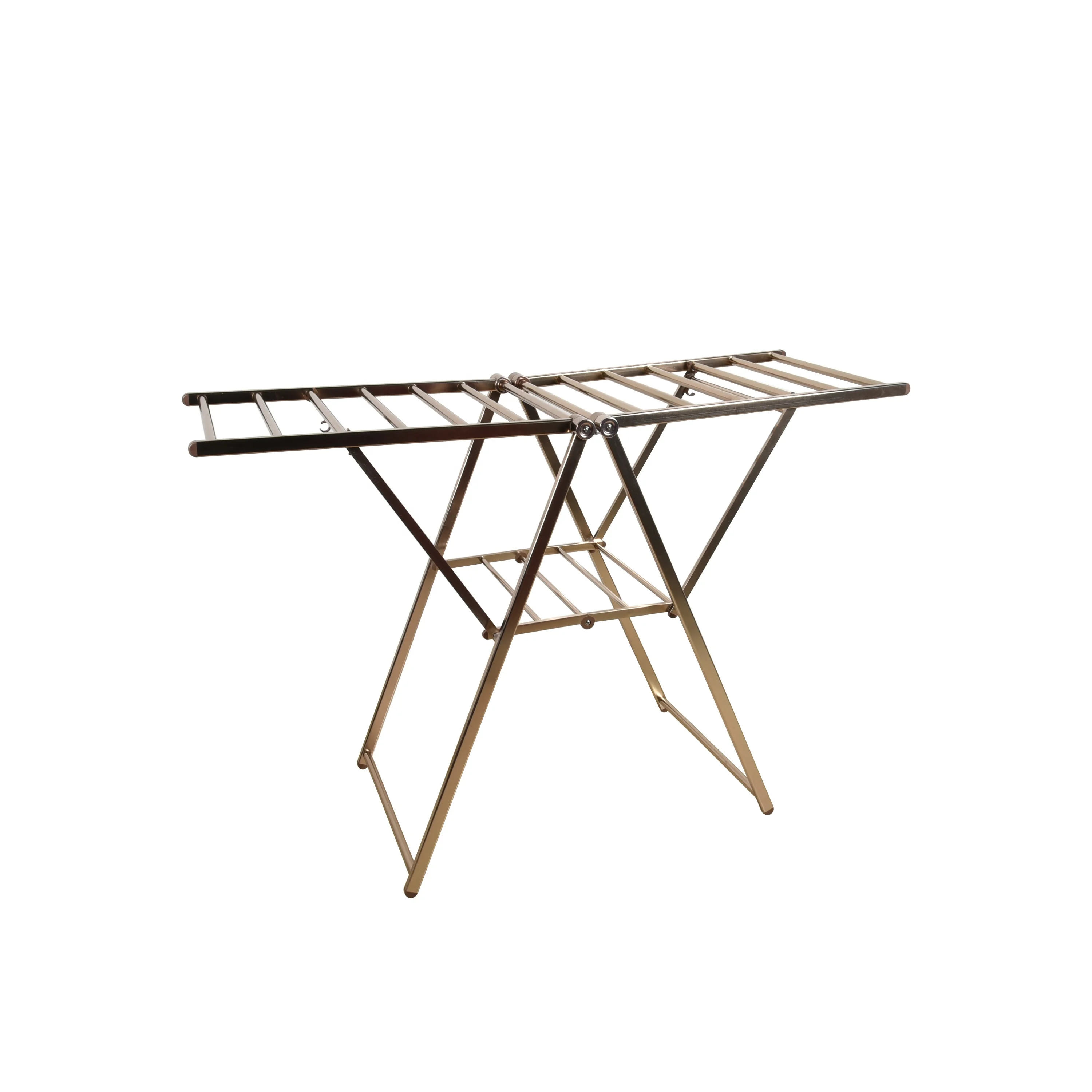 Bathroom Balcony Extendable Portable Standing Clothes Drying Rack