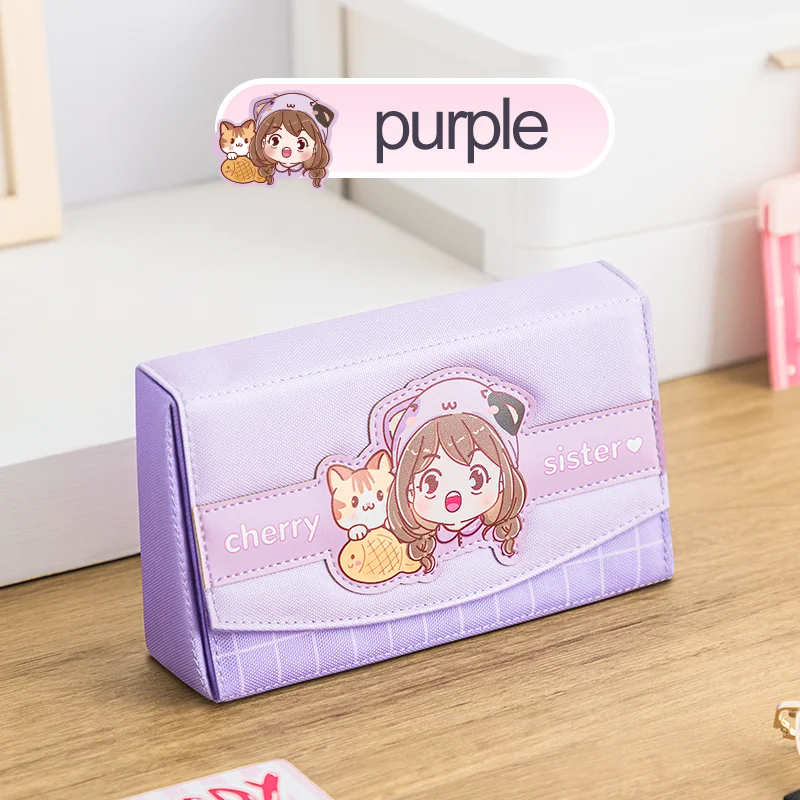 Cartoon Large Capacity Pencil Case: Cute Envelope-Style Stationery Organizer, Perfect for School Supplies