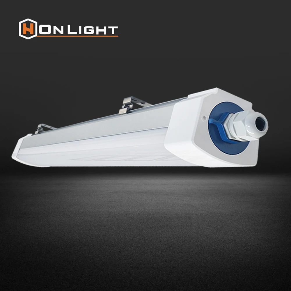 40W 3F Hanging Fluorescent IP66 90cm Led Tunnel Light Waterproof Sauna Light Fixtures For Indoor Warehouse