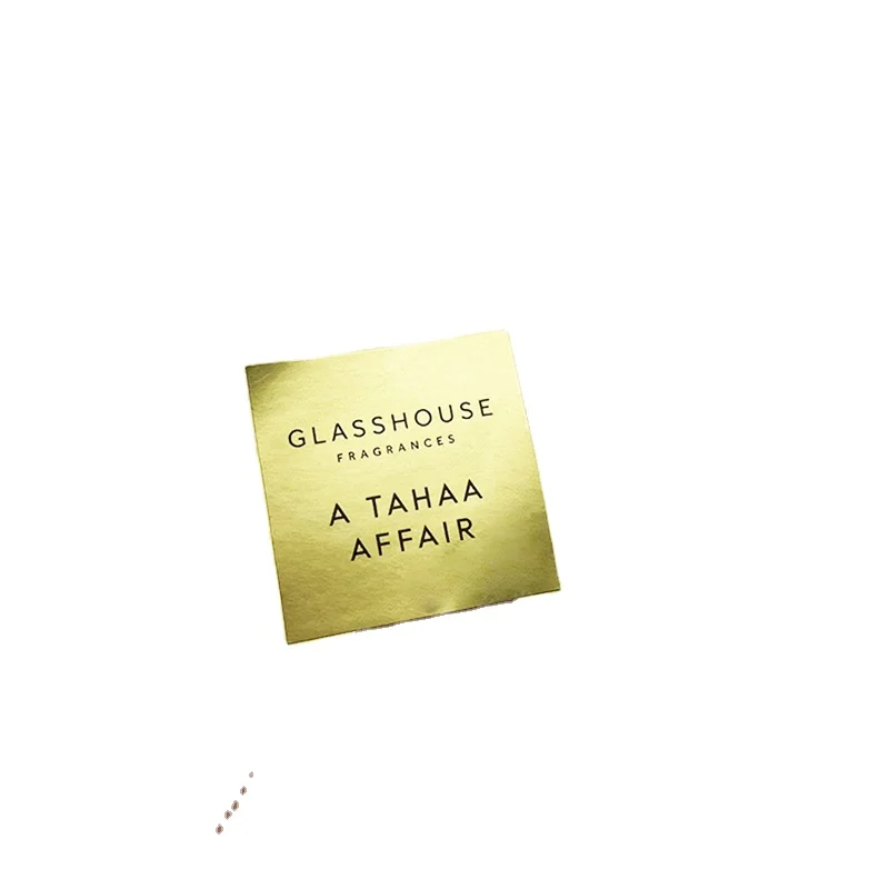 High Quality Peel And Stick Label Square Luxury Gold Foil Paper Packaging Label Custom Logo Stickers Roll For Glass Bottle