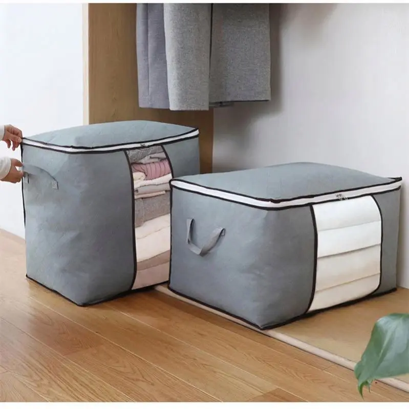 Hight quality portable winter large capacity clothes storage bag for clothes organizer