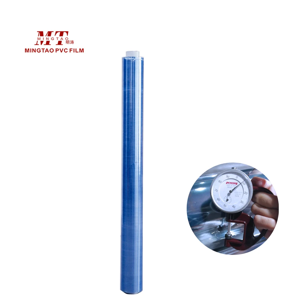 New style 100% raw material clear PVC soft sheet roll Normal Clear Film with slight powder