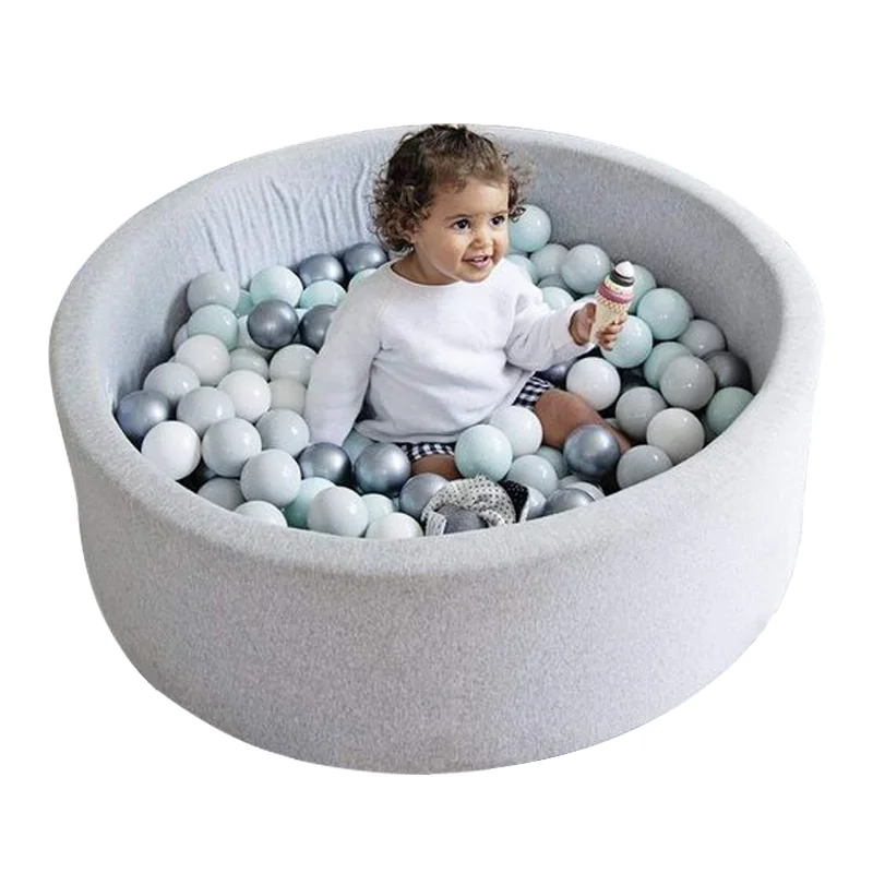High quality factory processing with CE certificate children ball pit foam ball green grey pink breathable customized for kids