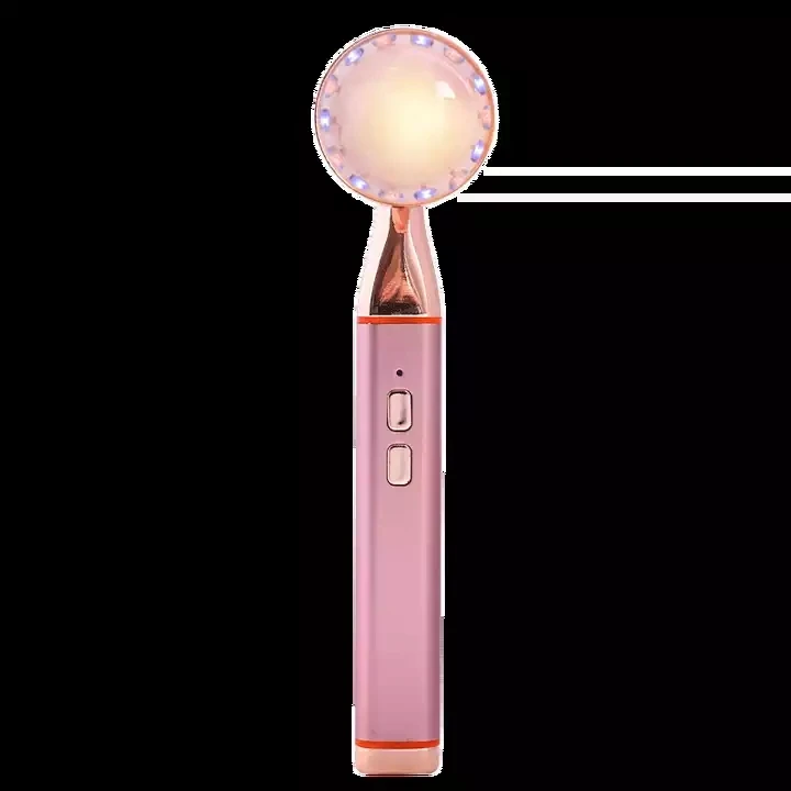 24k Gold Energy Beauty Bar LED Rose Quartz Facial Jade Roller Electric Vibrating Massage For Double Chin Reduce Face Lifting