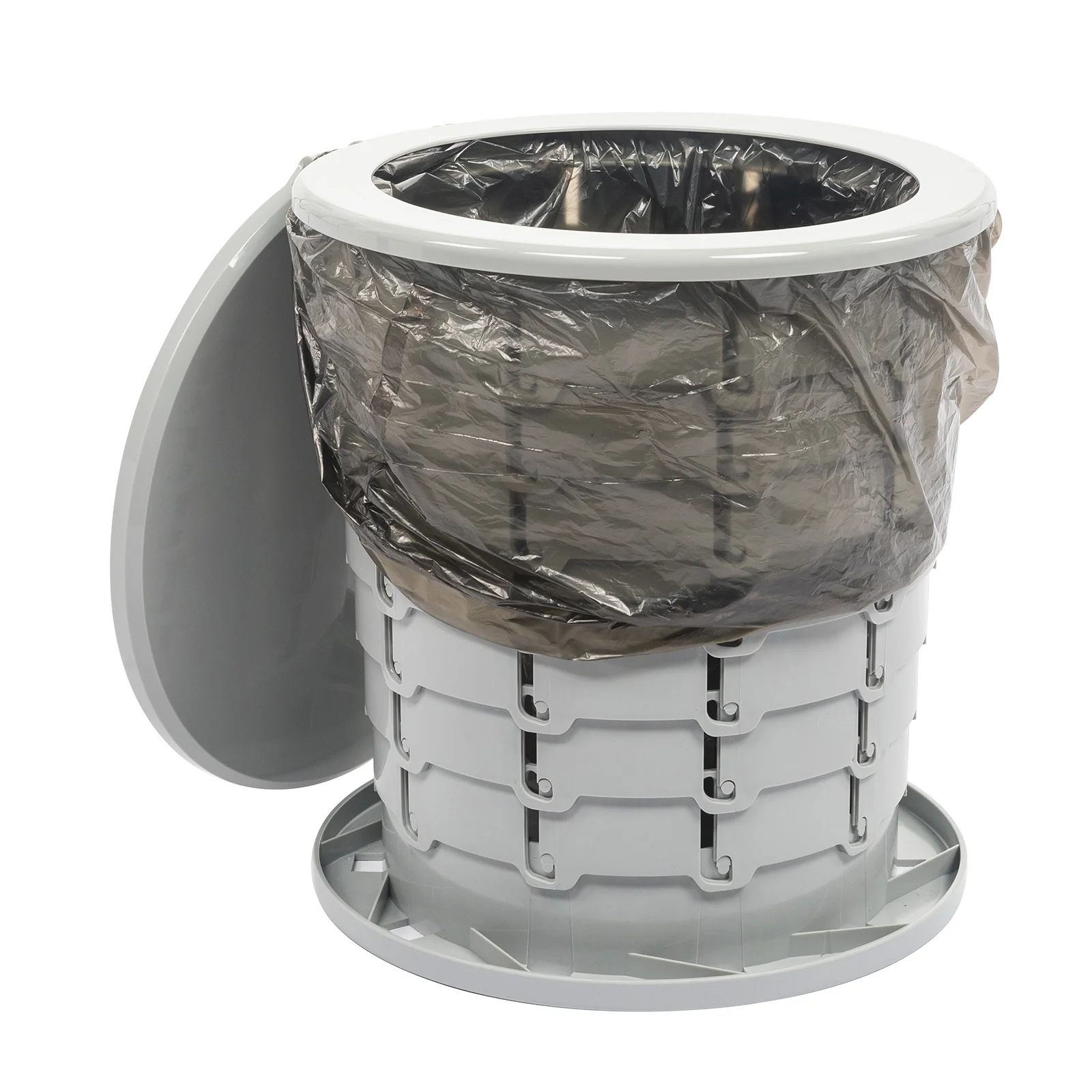 Black Toilet Camping Car Travel Washable Plastic Potty Portable Emergency Folding Camping Toilet