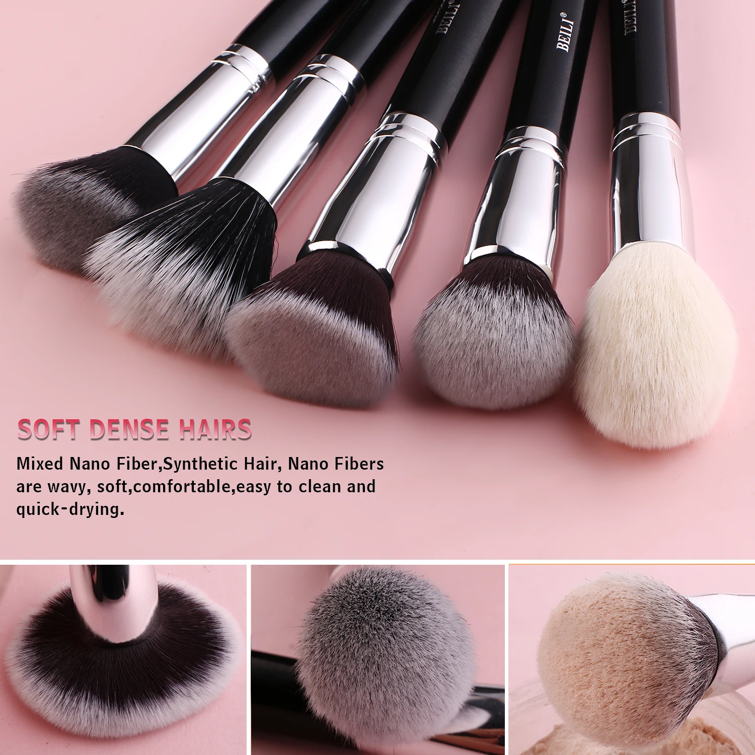 BEILI eco friendly makeup brush set lash lift glue balm smart makeup organizer makeup brushes private label set de brochas