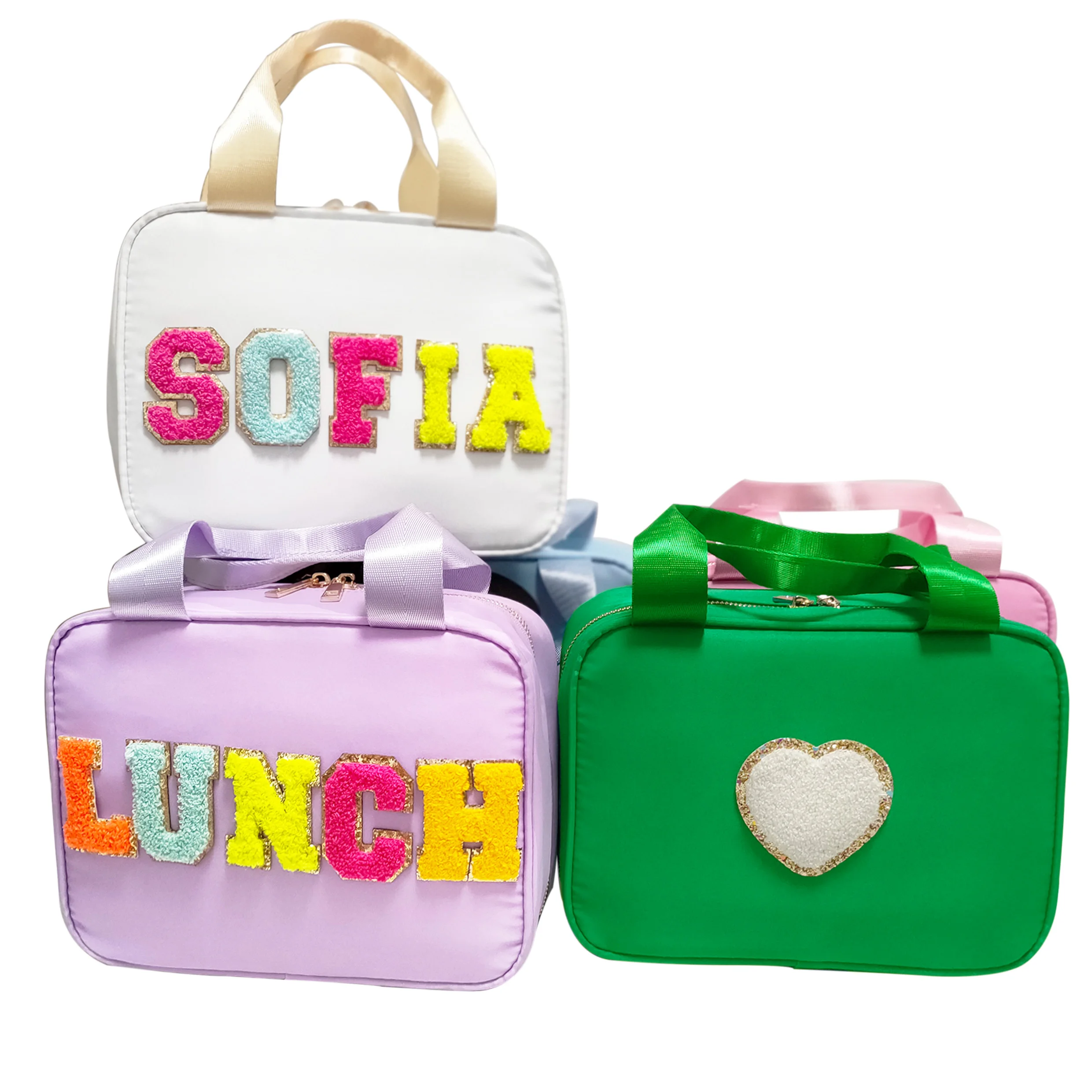 Stoney Clover Customized Nylon Waterproof Large Capacity Lunch Bag With Handle Outdoor Picnic Handbag  Cooler Lunch Box Kids