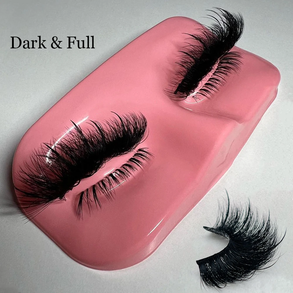 2024 New Products Spikes Eyelash Strip Lashes That Look like Eyelash Extensions 15-25mm Fluffy Mink Lashes