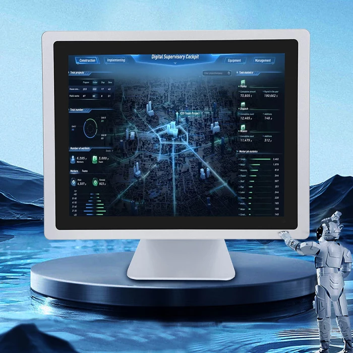 Industrial touch screen pc 10.4 12.1 15 17 19 inch LCD panel PC wall mount android industrial panel pc