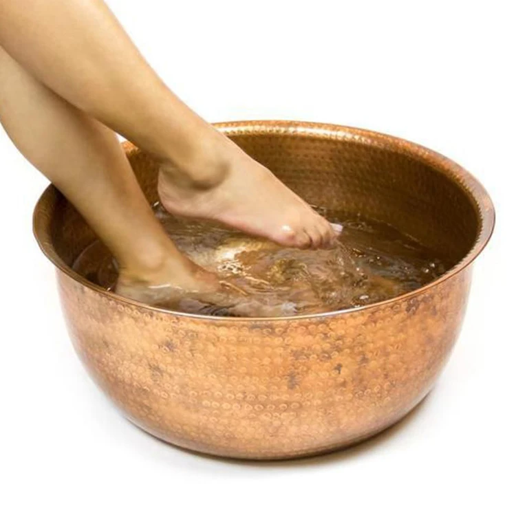 Недорогие педикюрные чаши для спа-педикюра металлическая медная портативная чаша педикюра маникюрного салона размер под