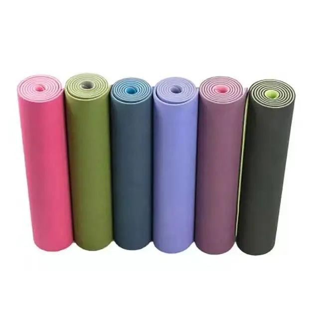 Wholesale Gymnastics Equipment Custom Print Logo Fitness Eco Friendly TPE Yoga Mat