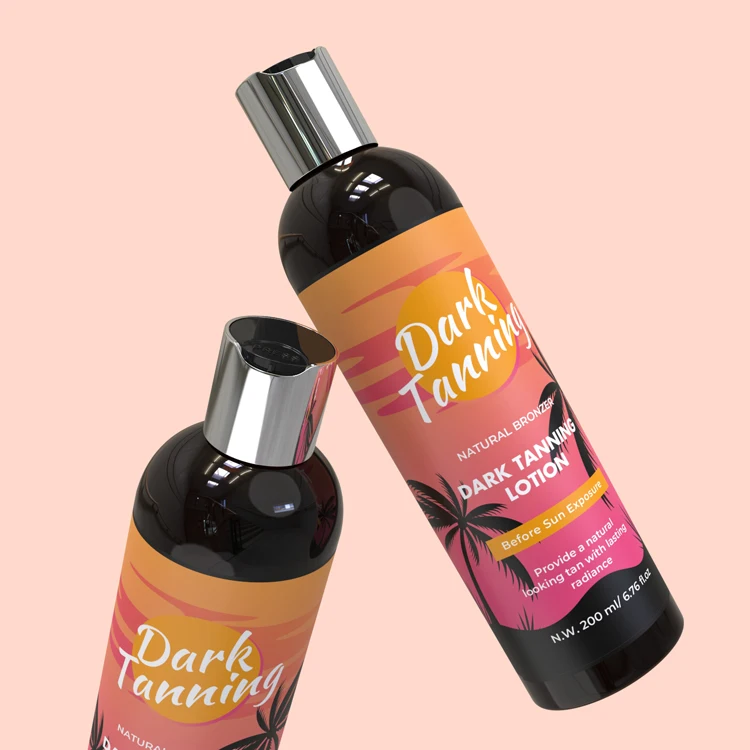 Vegan Indoor Sunless Self Tanning Lotion instant bronzer for tanning bed Gradual Tan Accelerator Oil for Darken