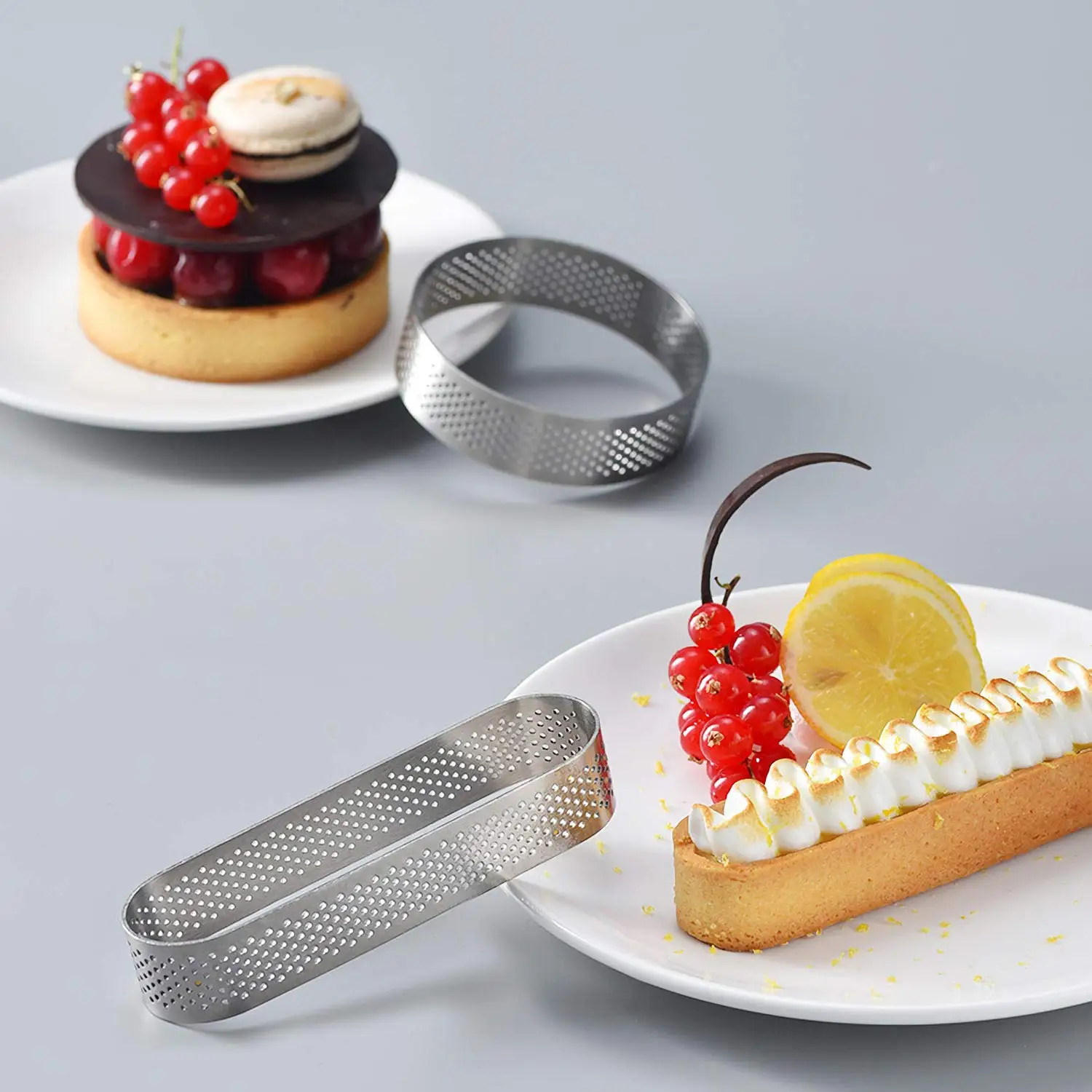 Pastry Perforated Tart Ring Mold High Quality Stainless Steel 304 Cake Tools,cake Tools Pastry Baking Moulds Kitchen All-season