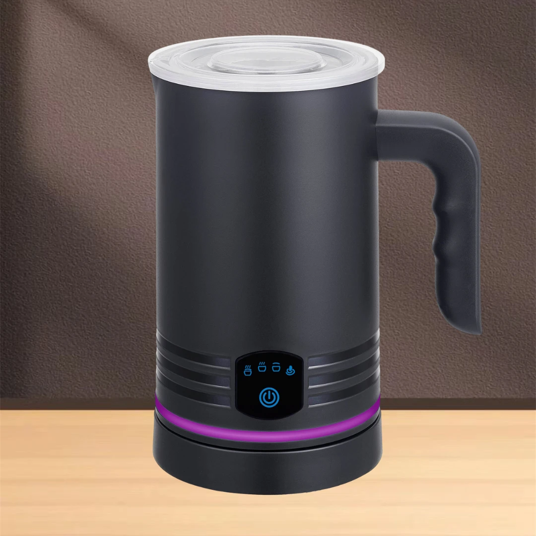 Milk Frother Electric,Silent Operation Milk Heater and Warmer Hot & Cold Milk Foamer Maker for Latte Coffee Chocolate
