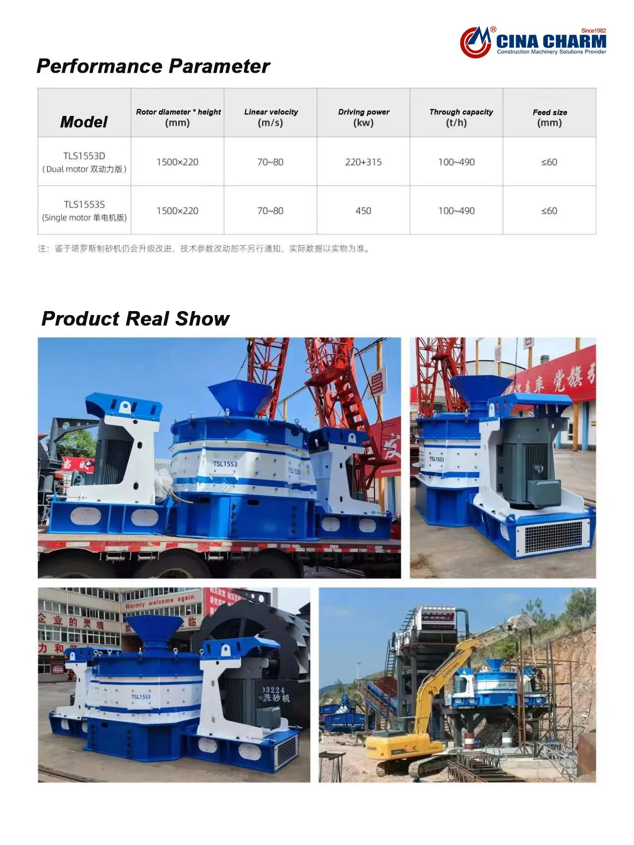 New Arrival Taros Sand Making Machine Strong crushing force sand making machinery crusher stone sand polymer making machine