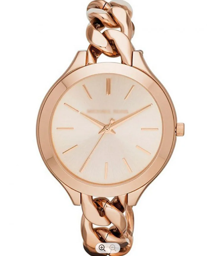 
Mk3279 / mk3222 / mk3223 / mk3317 high quality wrist watchesSlim Runway Gold Champagne Analog S/Steel Womens Watch with box 