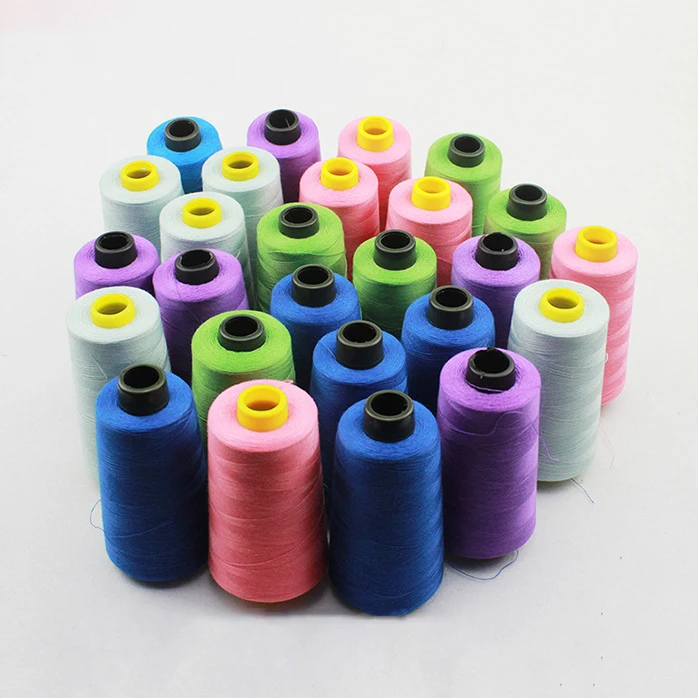 Thread for embroidery machine high quality 402 100% polyester core spun embroidery machine sewing thread