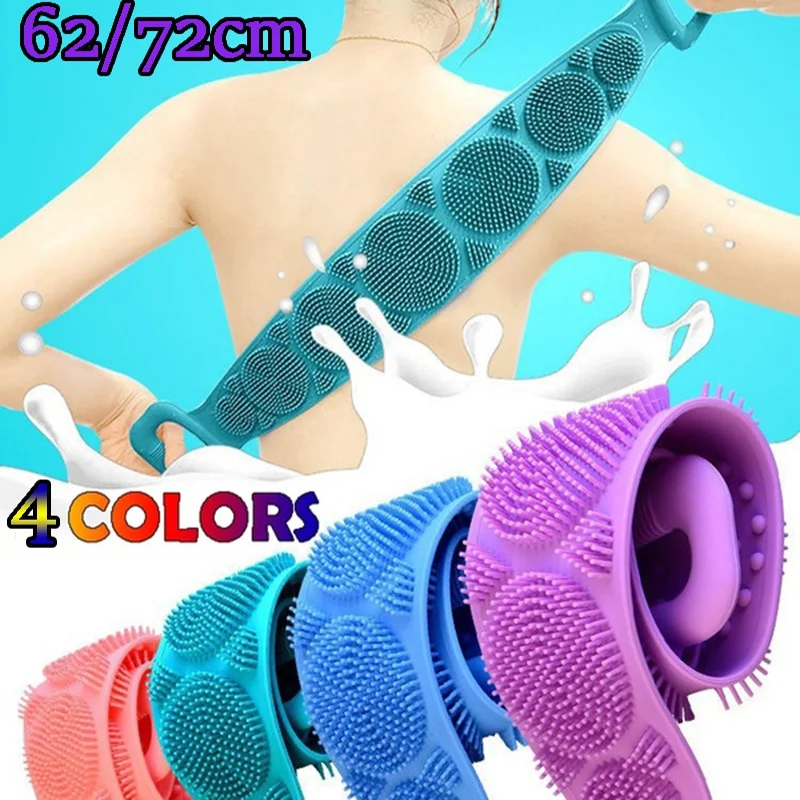 Hot Sale Soft Skin Massage Brush Back Body Brush Silicone Bath Brush