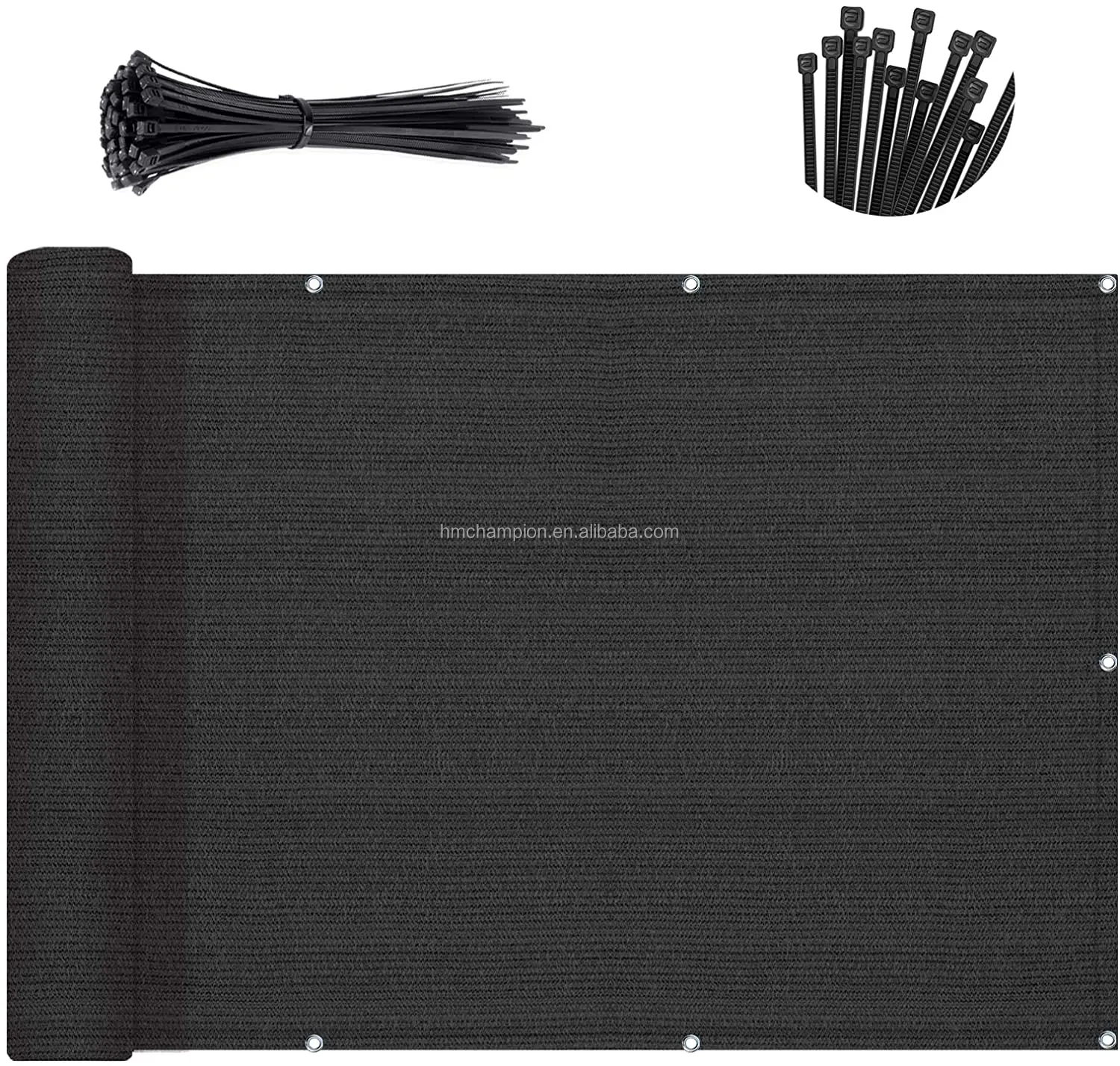 Factory Direct Customized 180GSM 1*5m 3*16ft Windscreen Balcony Deck Privacy Screen Fence Nets