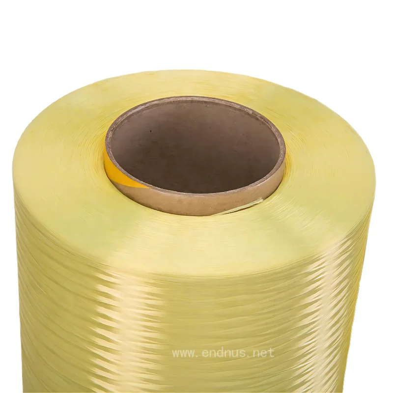 Natural Yellow Color 400D Para Aramid Filament Yarn For Filling Cables And Wires