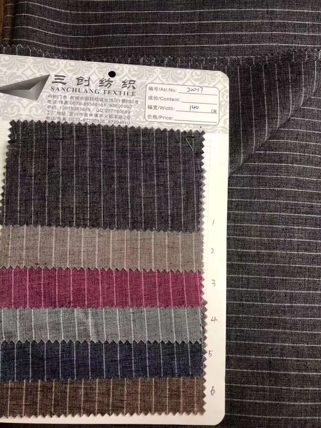 15s Tencel/ linen blended yarn fabric