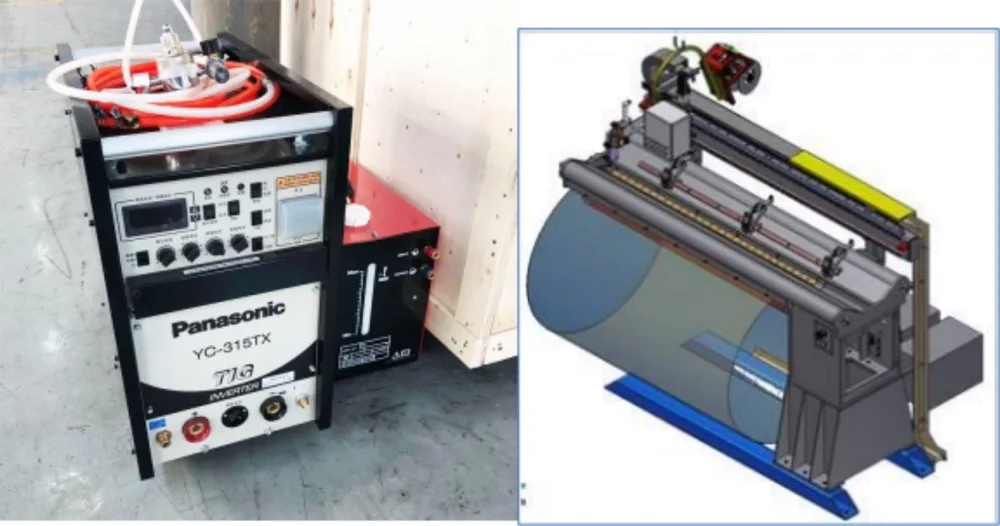 Automatic Car Motorcycle Rim Straight Seam Welding Machine