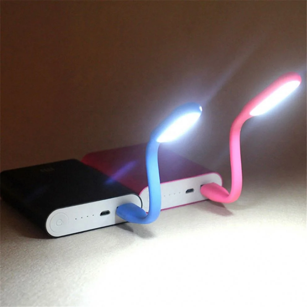 Mini USB Flexible LED Book Lamp 5V 1.2W Brightness Reading Lights Portable Easy Carrier Support for Computer Power Bank Laptop