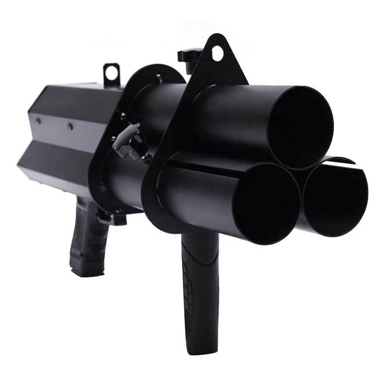 Hand Hold Electric Confetti Shooter Rechargeable 3 Heads Shots Gun Making Machine