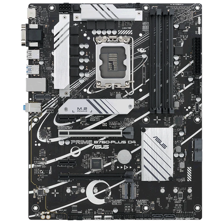 2023 ASUS PRIME B760-PLUS D4 Motherboard support Intel 13th and 12th Gen Series Processors with 4 x SATA 6Gb/s ports