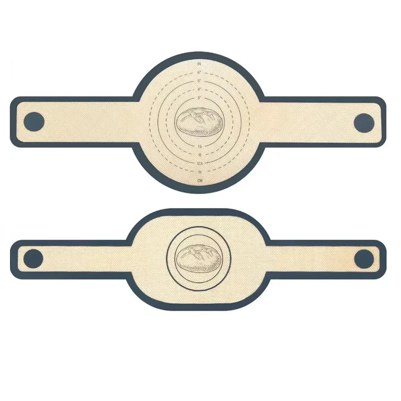 Reusable Oval Shape Baking Sourdough Bread Mat Tools Silicone Baking Bread Mat For Dutch Oven