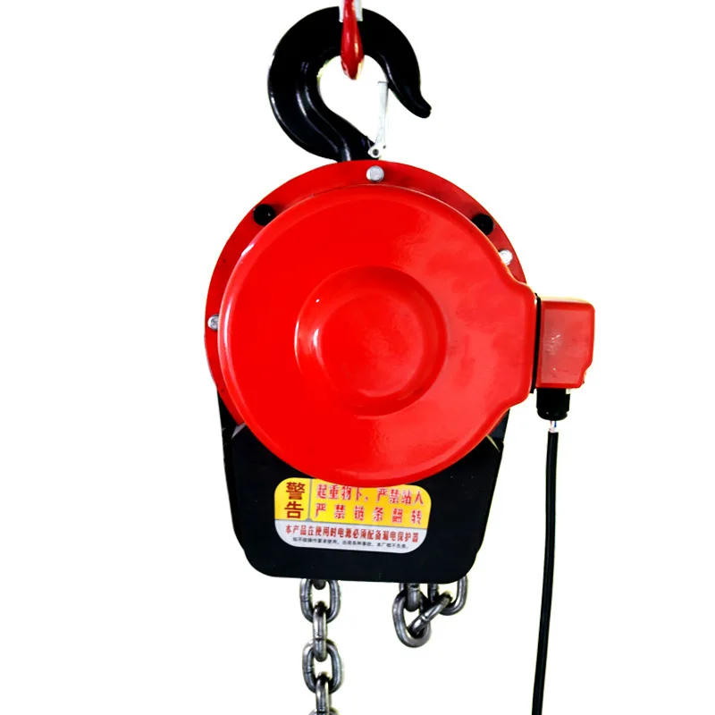 380V dhs high speed 3 tons electric chain hoist with hook chain bag