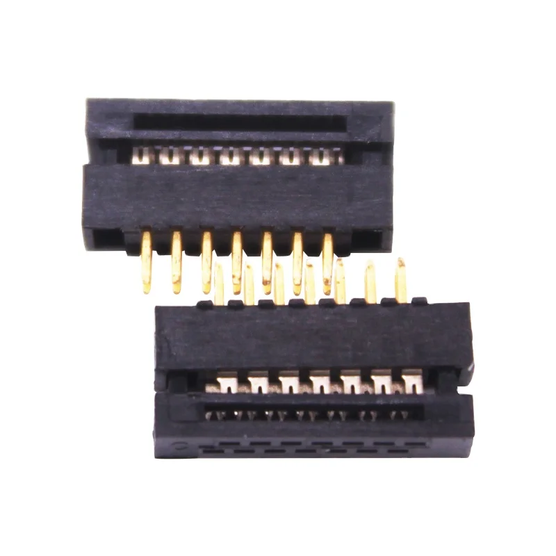 2.54mm IDC Connector with Strain Relief, Female socket Connector, Wire to Board Connector