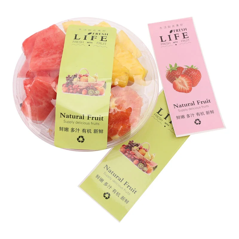 Custom Waterproof Adhesive Fruit Vegetable Labels Stickers Frozen Fresh Food Packaging Labels