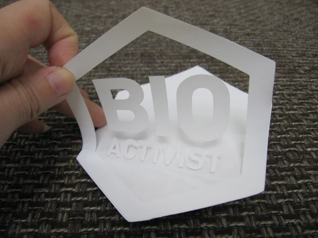 Mirror Working Hours Clear Vinyl Sticker